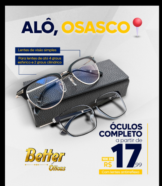 Foto da capa de Better Óticas Osasco I Óculos de Grau I Conserto de Óculos